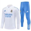 Real Madrid Sweat d'Entraînement Quarter-Zip 2025-26 Blanche Real Madrid Sweat d'Entraînement Quarter-Zip 2025-26 Blanche